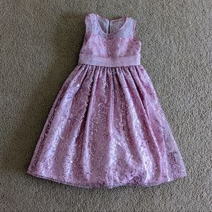 Special pink dress for little girl